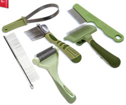  High quality grooming tools to make your dog's coat look and feel better than ever! Available from www.carolesdoggieworld.com