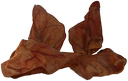 All-Natural Pigs Ears for Dogs from www.carolesdoggieworld.com - Low in fat and a great option for smaller dogs to chew and gnaw on. No preservatives or added flavourings..